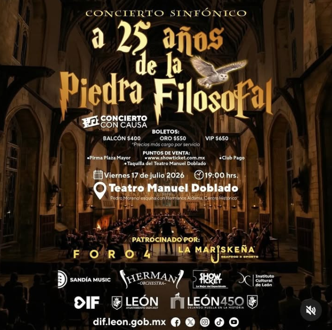 CONCIERTO SINFÓNICO A 25 AÑOS DE LA PIEDRA FILOSOFAL