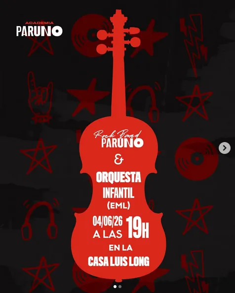 ORQUESTA INFANTIL DE LA EML Y LA ROCK BAND DE ACADEMIA PARUNO