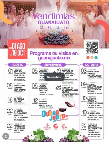 VENDIMIAS GUANAJUATO 2026
