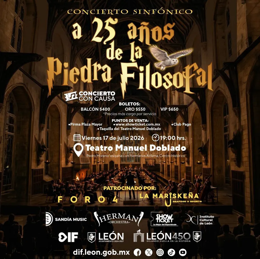 CONCIERTO SINFÓNICO A 25 AÑOS DE LA PIEDRA FILOSOFAL