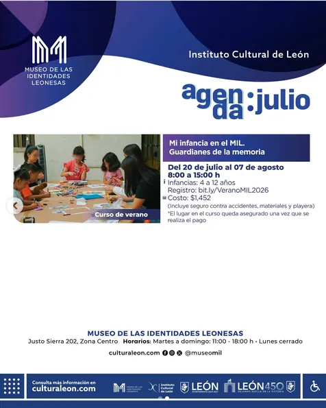 MUSEO DE LAS IDENTIDADES LEONESAS: AGENDA JULIO AGOSTO