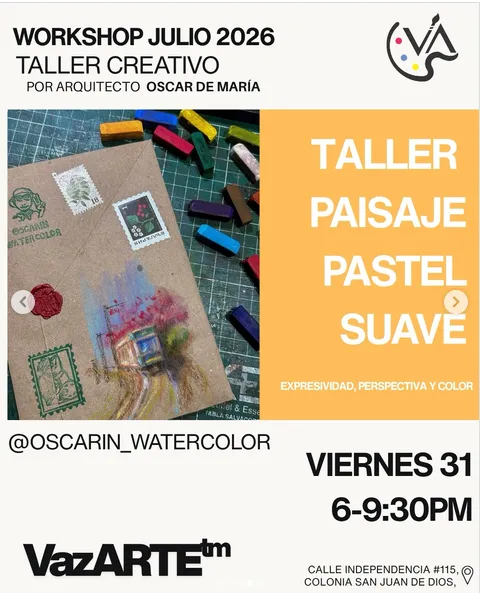 TALLER PAISAJE PASTEL SUAVE