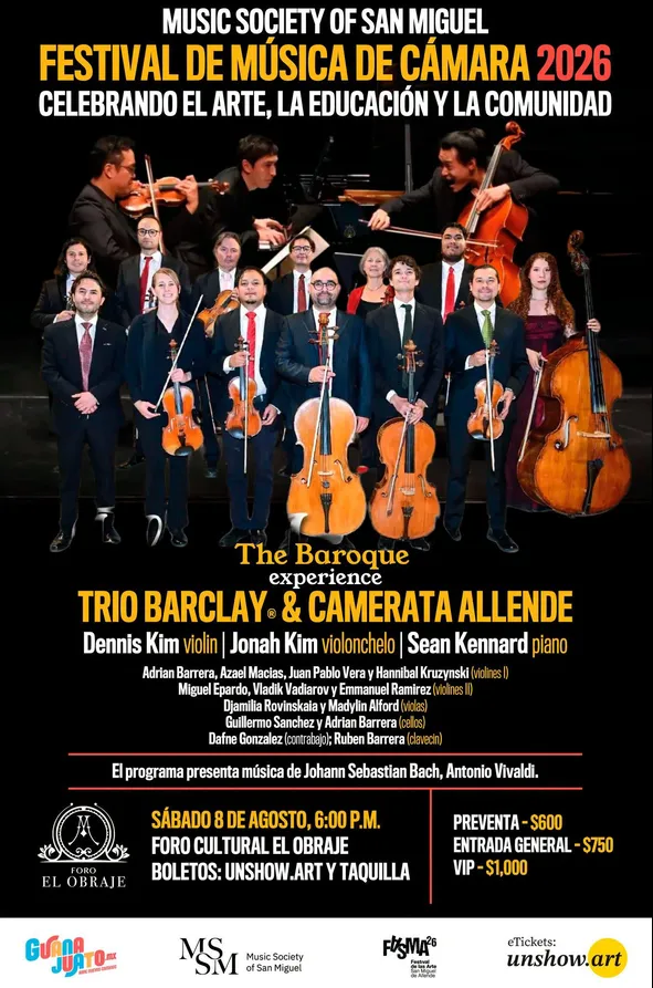 FESTIVAL DE MÚSICA DE CÁMARA 2026 "THE BAROQUE EXPERIENCE"