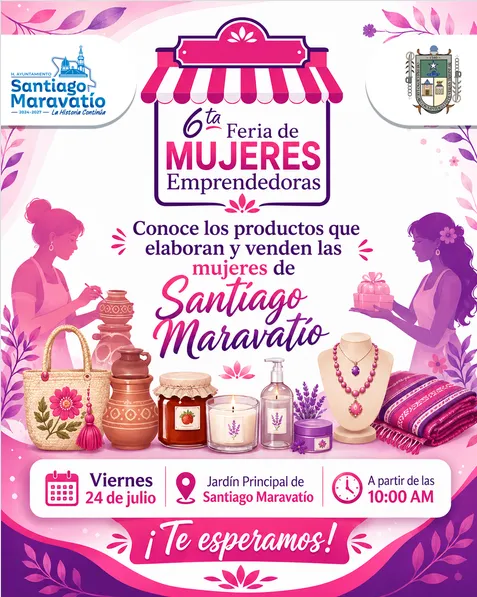 6TA EDICIÓN DE LA FERIA DE MUJERES EMPRENDEDORAS.