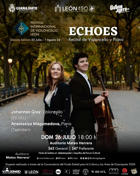 ECHOES RECITAL DE VIOLONCELLO Y PIANO