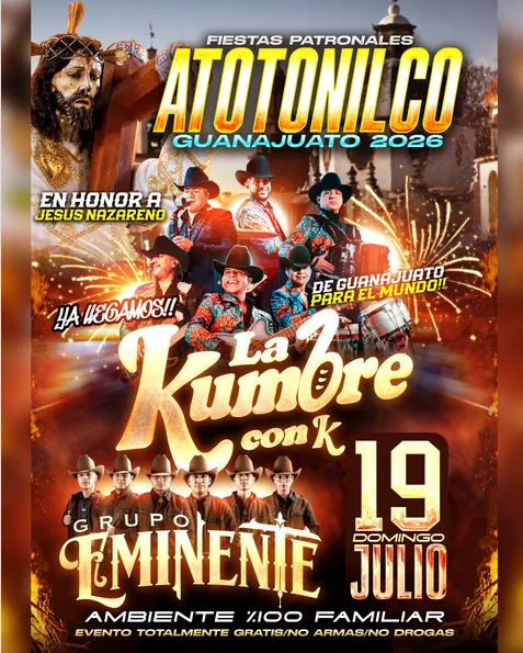 FIESTAS PATRONALES ATOTONILCO GUANAJUATO 2026