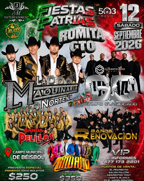 FIESTAS PATRIAS 2026 ROMITA