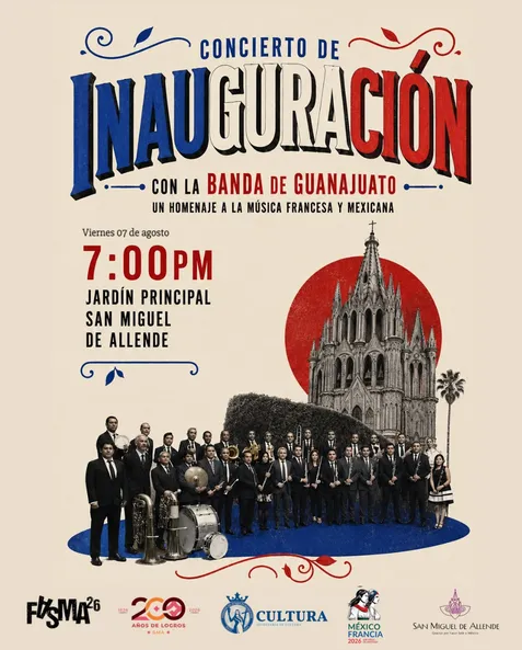 CONCIERTO DE INAUGURACIÓN CON LA EMBLEMÁTICA BANDA DE MÚSICA DEL ESTADO DE GUANAJUATO
