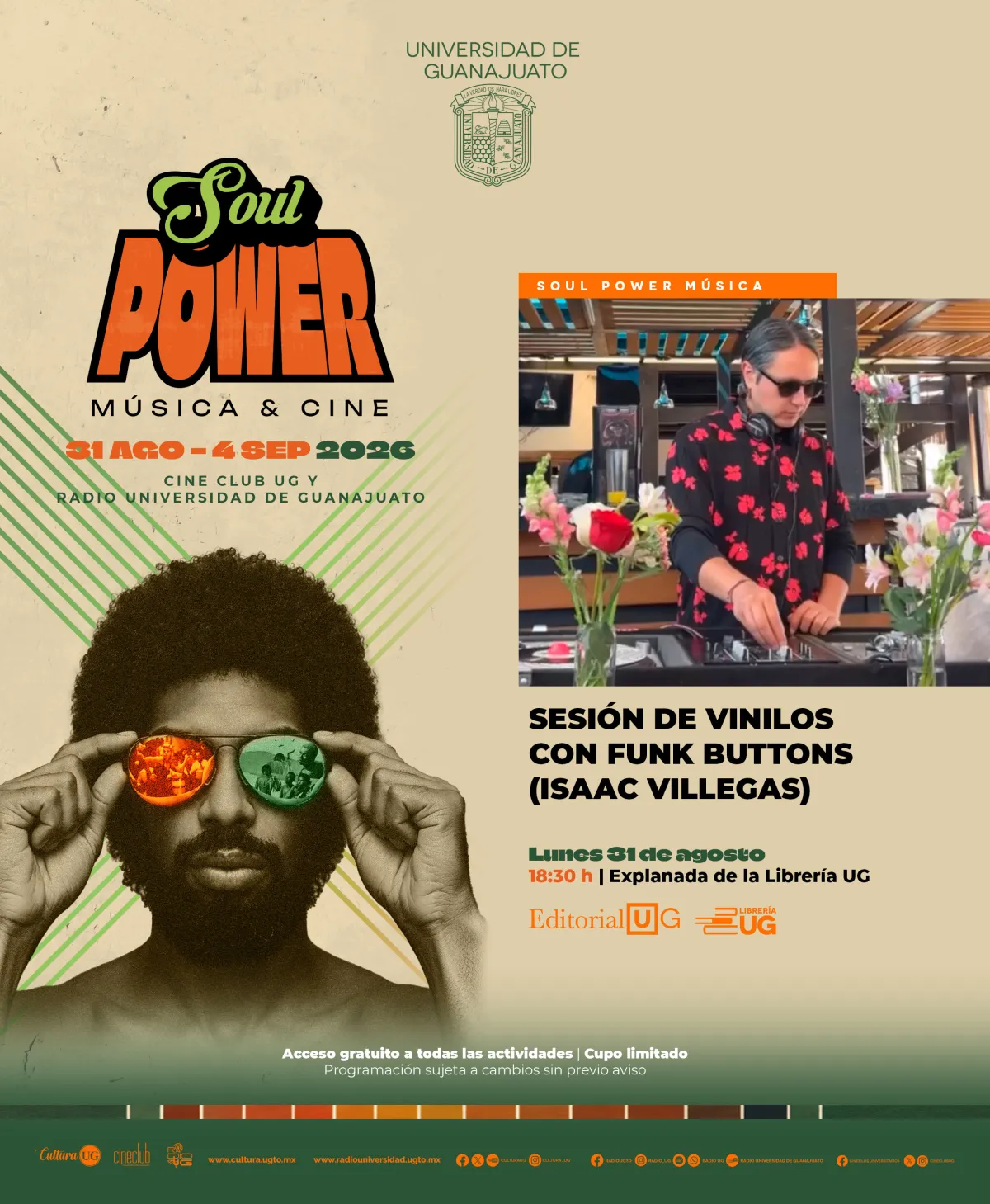 SOUL POWER MÚSICA: SESIÓN DE VINILOS CON FUNK BUTTONS (ISAAC VILLEGAS)