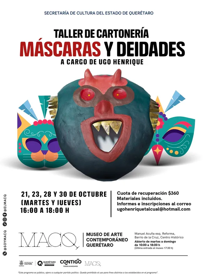 TALLER DE CARTONERÍA MÁSCARAS Y DEIDADES