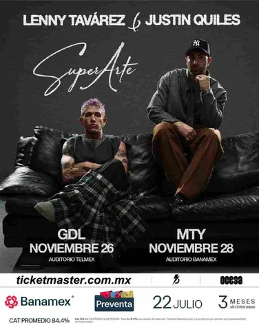 JUSTIN QUILES & LENNY TAVÁREZ PRESENTAN: “SUPERARTE” .
